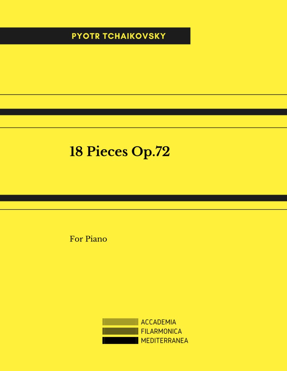 18 Pieces Op.72 For Piano Sheet Music