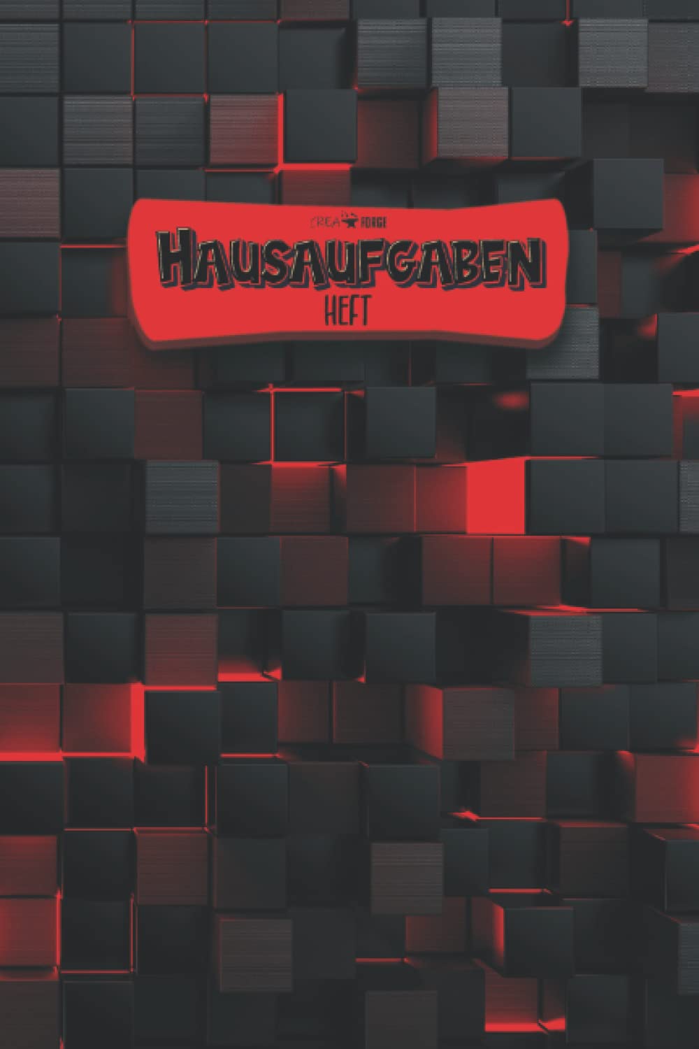 Hausaufgabenheft: Schülerkalender Gymnasium Jungen Mädchen für 1 Schuljahr Schulplaner Grundschule Motiv: Cubes rot "CF-CU02" Non-fiction