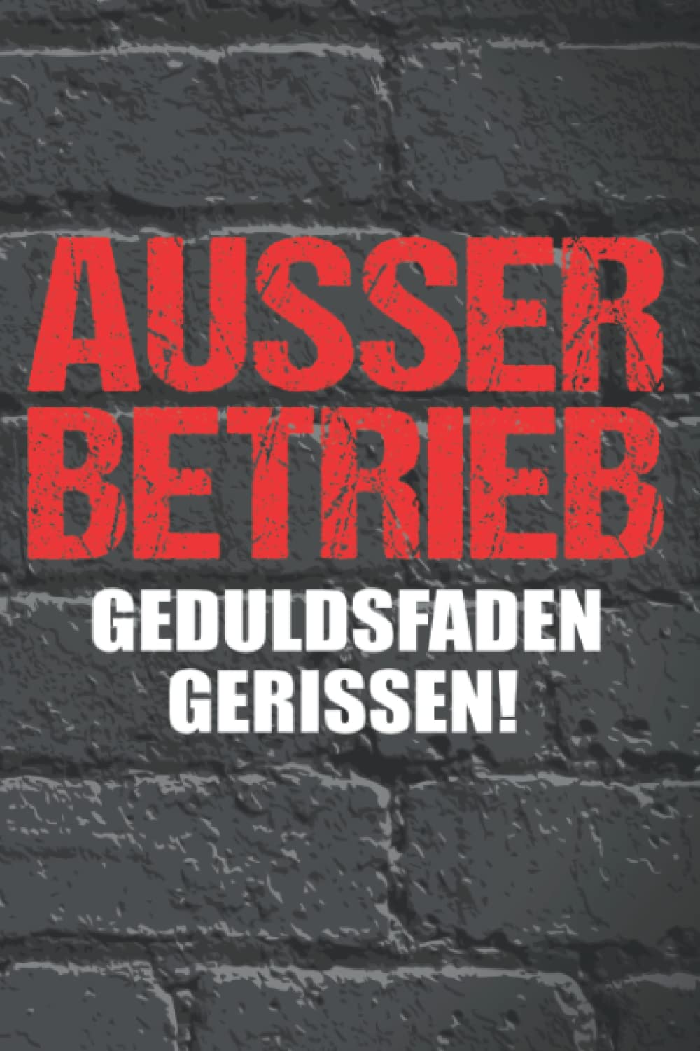 Ausser Betrieb Geduldsfaden gerissen! Lustiges Noitzbuch für Arbeit: Kariertes Notizbuch DIN A5 120 Seiten Learning & Reference