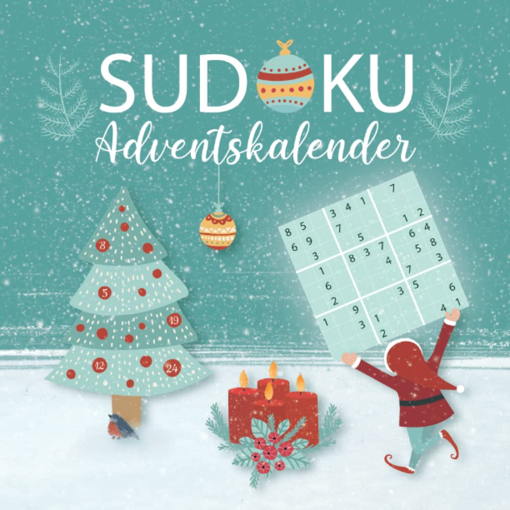 Sudoku Adventskalender - Rätsel leicht bis schwer in großer Schrift: Weihnachtskalender für Senioren, Kinder, erwachsene Frauen und Männer Lifestyle