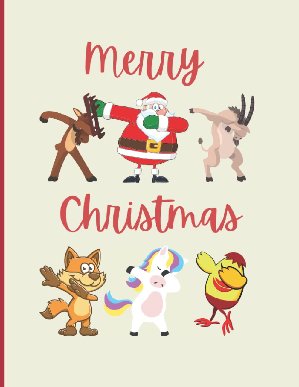 Merry Christmas: Notebook - Christmas Dabbing Themed Gift : 8.5x11 inch 120 College Ruled Pages (Christmas Notebooks & Composition Notebooks) Essays & Short Stories