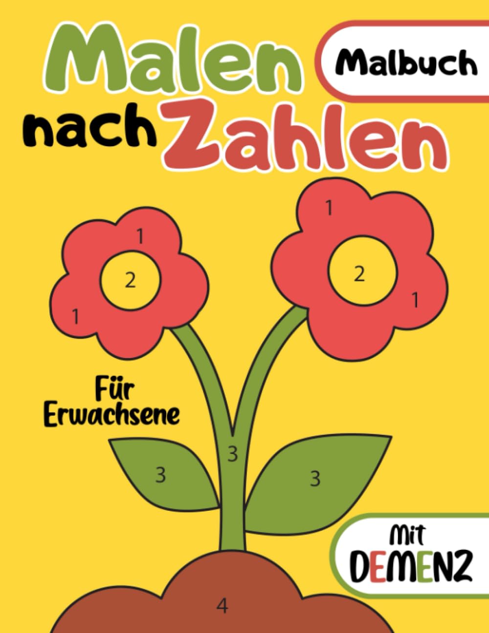 Malbuch für Erwachsene mit Demenz:Malen nach Zahlen: Reihe Malbüchern für Anfänger, Senioren (Demenz, Alzheimer Krankheit, Parkinson Syndrom, ... Seh- und Motorikstörungen)Buntes Interieur Health, Nutrition & Fitness