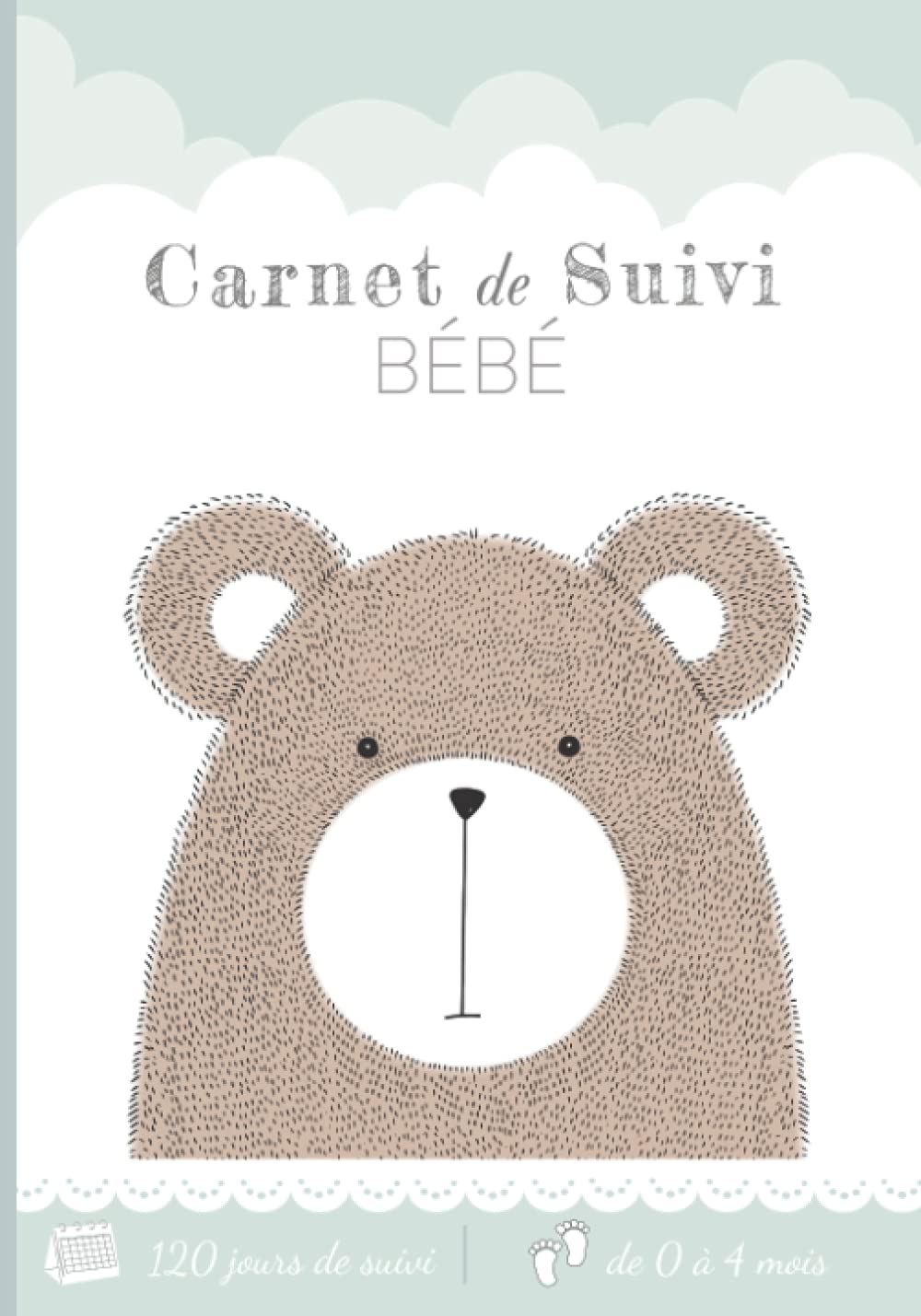 Carnet de suivi bébé: Cahier tout en un à compléter : journal de bord quotidien 1er âge + suivi de santé – Cadeau idéal pour futur parent – 128 Pages avec des BONUS Parents & Children