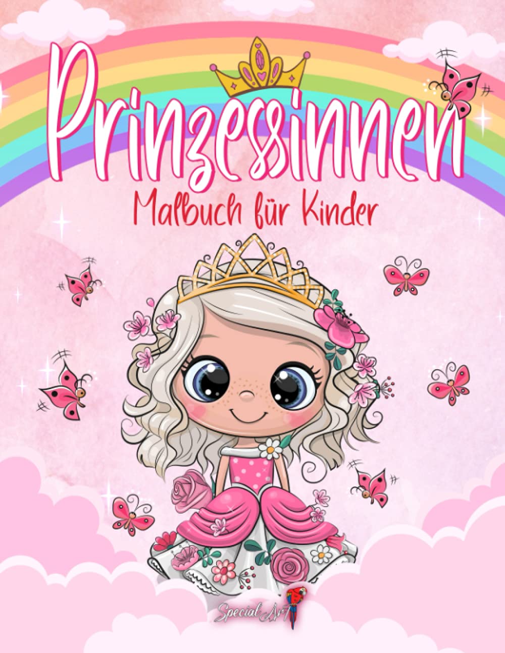 Prinzessin - Malbuch für Kinder: Mehr als 50 Ausmalseiten mit schönen und liebevollen Prinzessinnen für Kinder von 4 bis 8 Jahren! (Geschenke für Kinder, Großes Format) (Malbücher für Mädchen, Band 3) Arts & Music