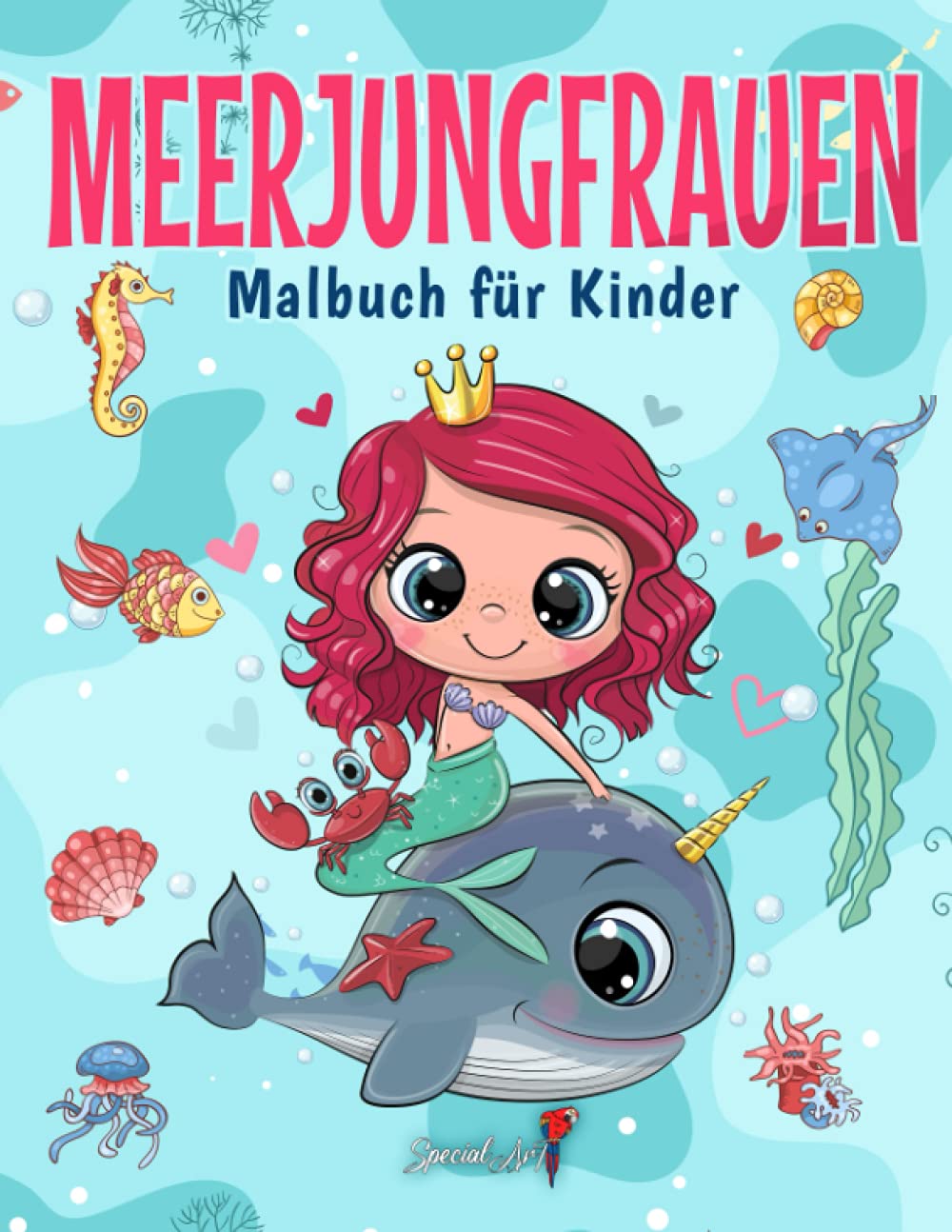Meerjungfrauen - Malbuch für Kinder: Mehr als 50 Ausmalseiten mit schönen und liebevollen Meerjungfrauen für Kinder von 4 bis 8 Jahren! (Geschenke für Kinder, Großes Format) book