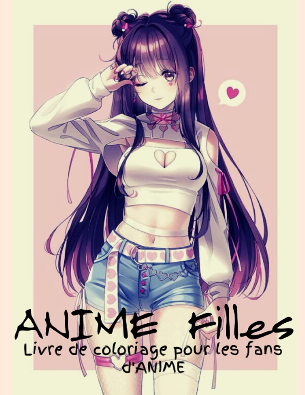 ANIME Filles Livre de coloriage pour les fans d'ANIME: Incroyables 50 Personnages D'anime Et De Manga | Belles Illustrations De Shojo Et Josei, ... Japonais | Livre De Coloriage Anime Manga Manga