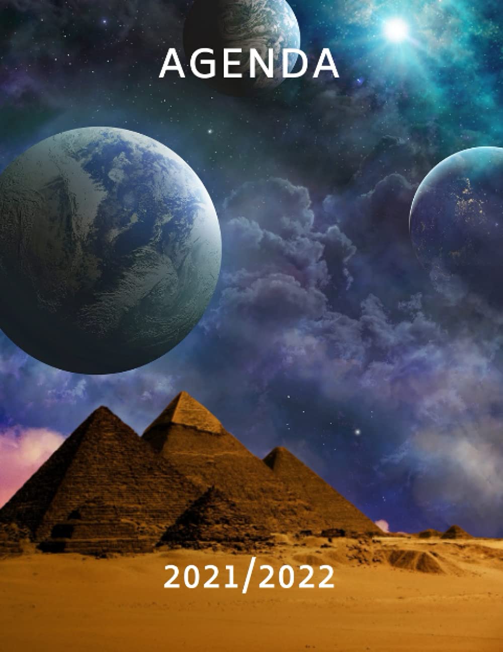 Agenda scolaire 2021 2022: Journalier, 1 page par jour, Format 17x22 cm, couverture souple, 333 pages, ado, fille et garçon, Egypte, surréalisme. Business, Finance & Career