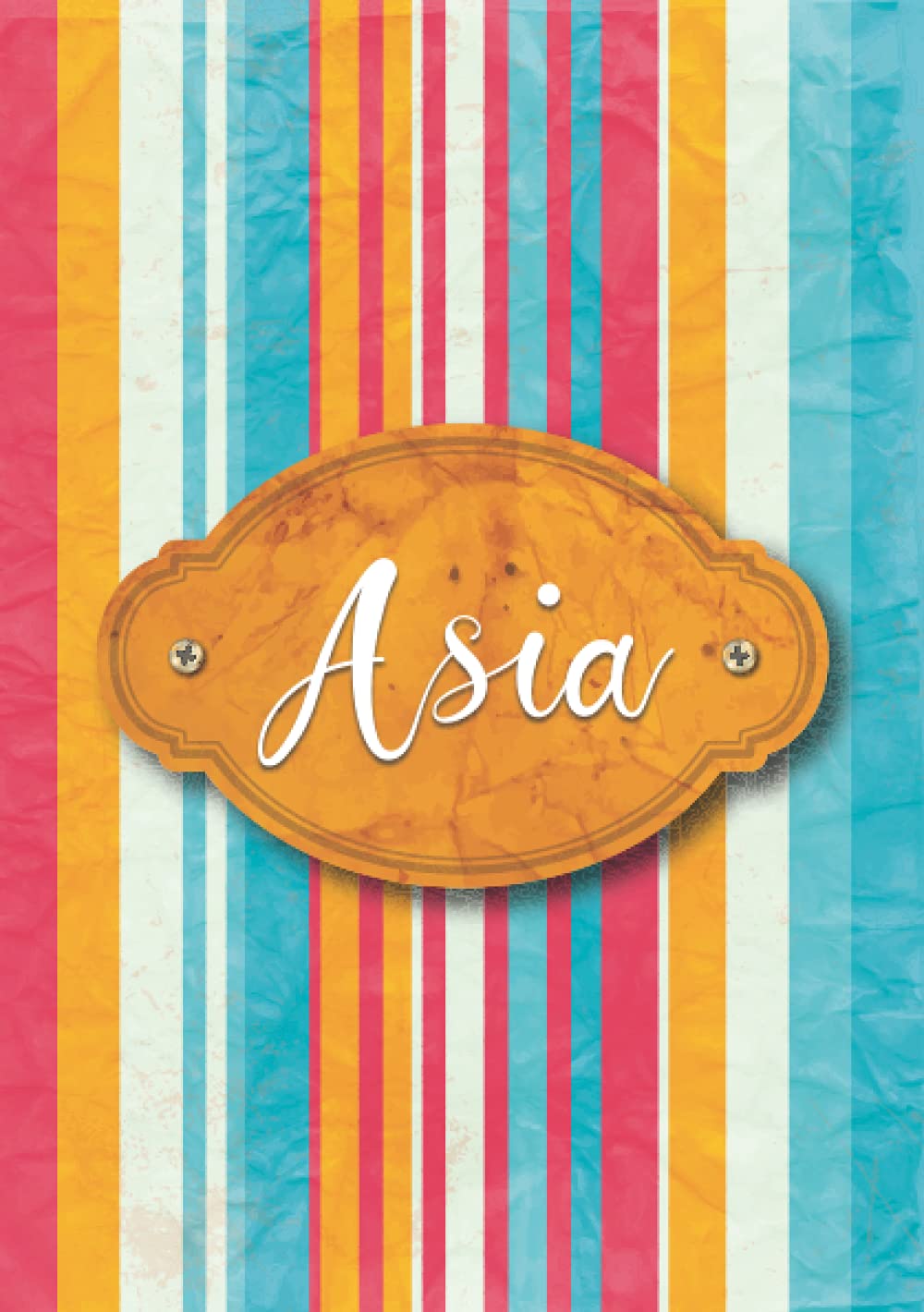 Asia: Taccuino A5 | Nome personalizzato Asia | Regalo di compleanno per moglie, mamma, sorella, figlia ... | Design: carta colorata | 120 pagine a righe, piccolo formato A5 (14.8 x 21 cm) Parents & Children