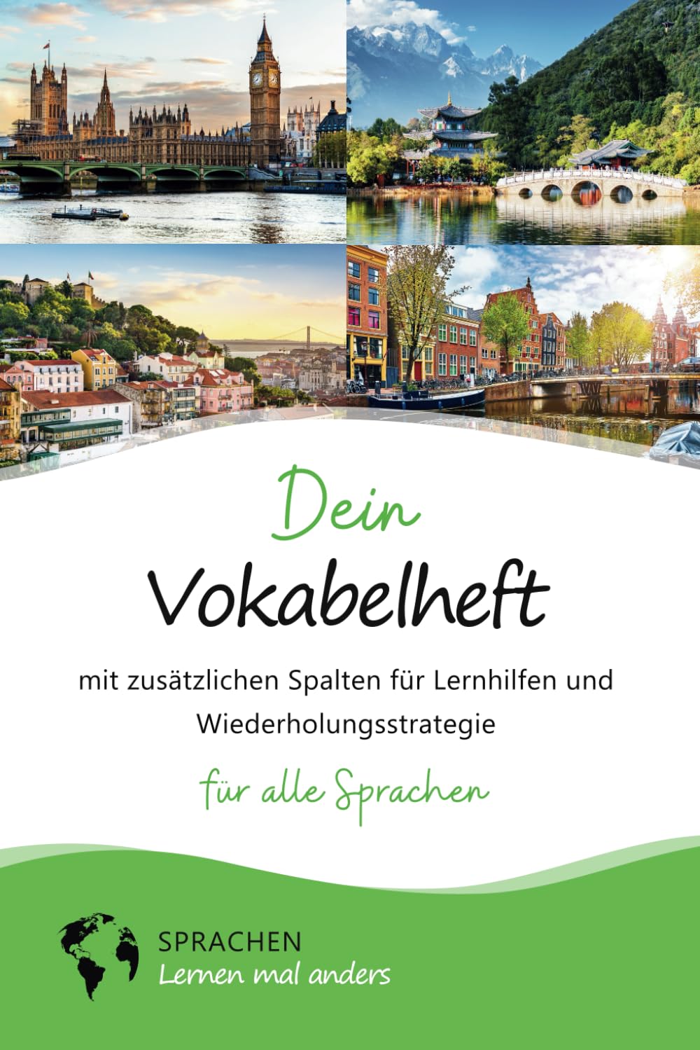 Dein Vokabelheft von Sprachen lernen mal anders (3 Spalten, Din A5, liniert, 50 Seiten): Mit zusätzlichen Spalten für Lernhilfen und Wiederholungsstrategie für alle Sprachen Media & Communication