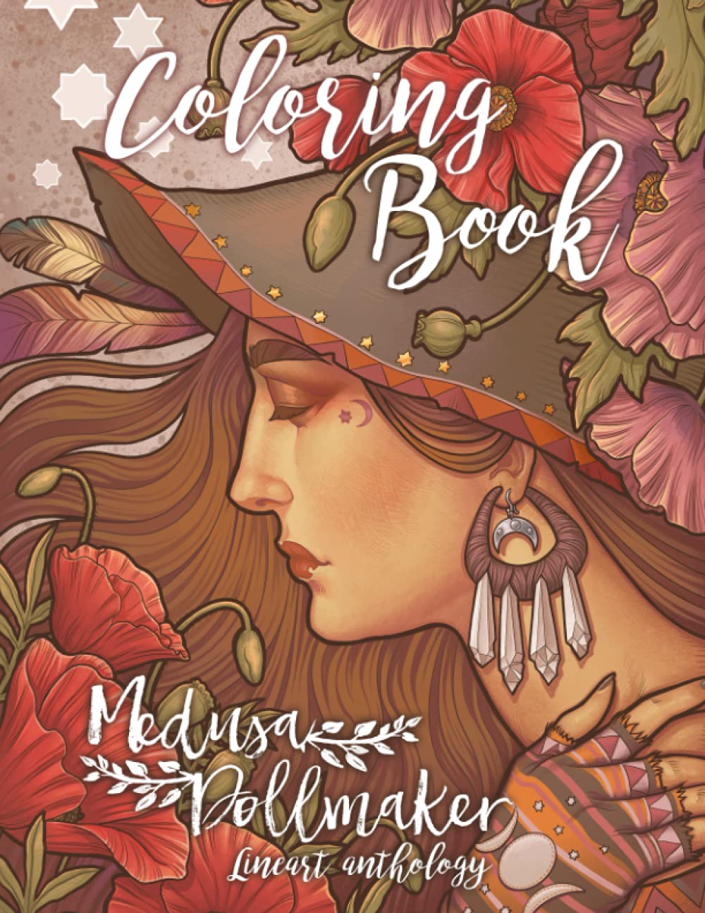 Coloring Book - Medusa Dollmaker Lineart Anthology: Art nouveau and botanicals for everybody Film, Art & Culture