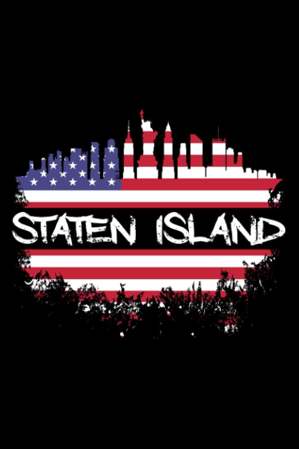 Staten Island: Notebook / Paperback with Staten Island motive -in A5 (6x9in) dotted dot grid Contemporary literature