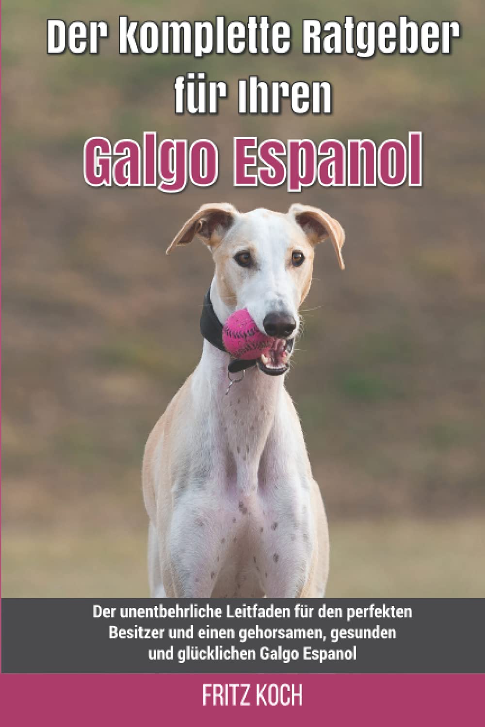 Der komplette Ratgeber für Ihren Galgo Espanol: Der unentbehrliche Leitfaden für den perfekten Besitzer und einen gehorsamen, gesunden und glücklichen Galgo Espanol book