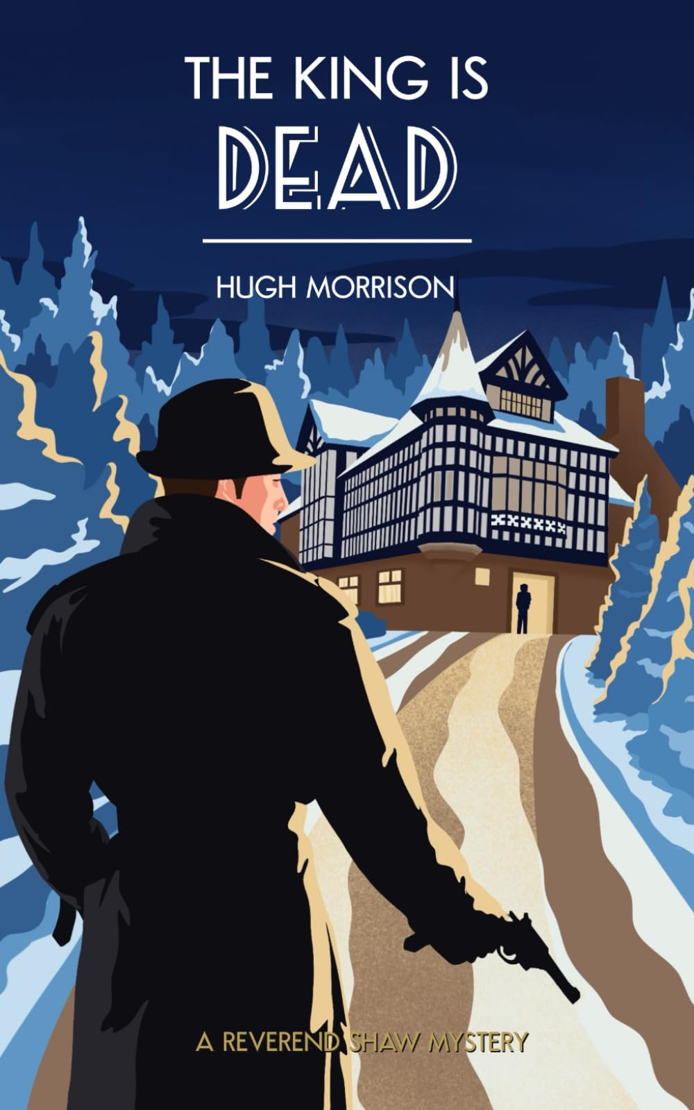 The King is Dead: a cozy 1930s English murder mystery set in a country house book