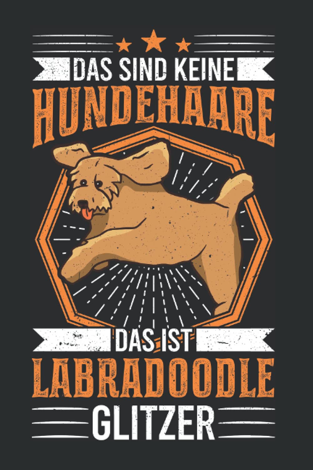 Labradoodle Notizbuch: Labradoodle Glitzer Goldendoodle Geschenk / 6x9 Zoll / 120 karierte Seiten Seiten Books