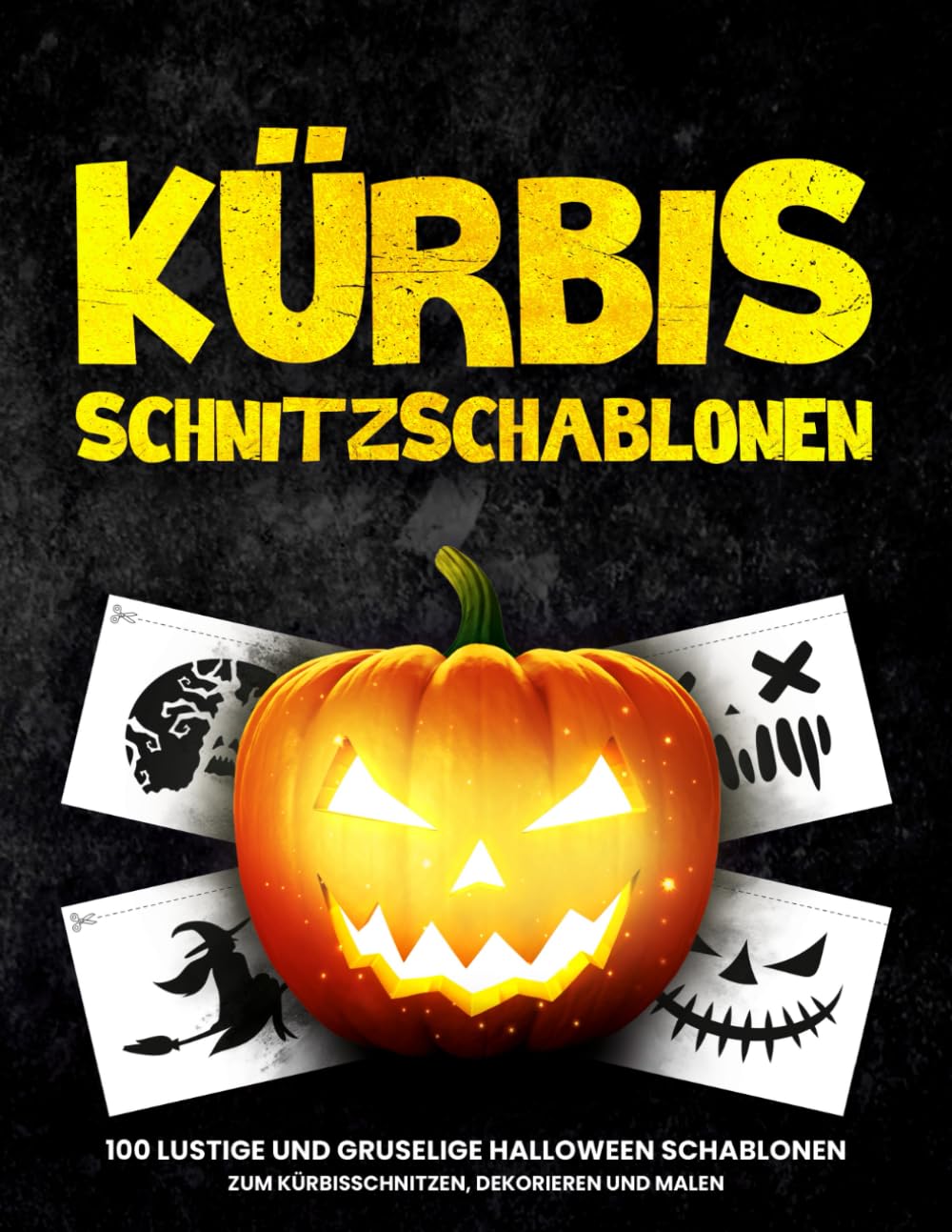 Kürbis Schnitzschablonen: 100 lustige und gruselige Halloween Schablonen zum Kürbisschnitzen, Dekorieren und Malen | Vorlagen für lustige und gruselige Halloween Dekoration Architecture