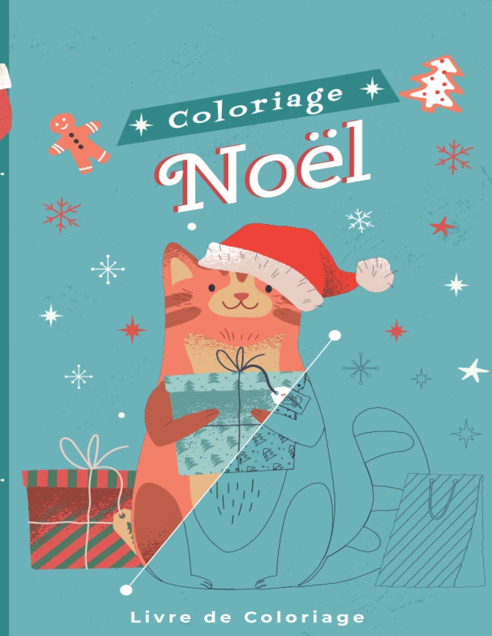 Livre de Coloriage de Noël: Livre de Coloriage sur le Thème de Noël | Pour Enfants, Ado & Adultes | + 90 Dessins book