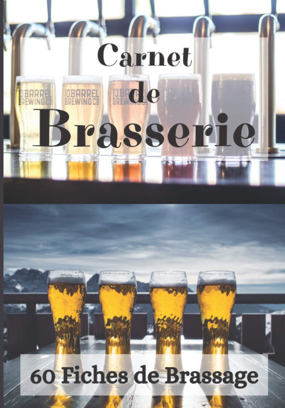 Carnet de Brasserie: 60 Fiches de Brassage à Remplir – 120 pages - Bières Maison – Carnet de Recettes de Bières à compléter - Brasserie – Micro-Brasserie book