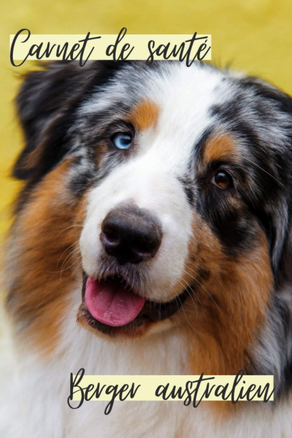 Carnet de santé berger australien: Carnet de suivi de votre chien berger australien avec suivi des vaccins | Vétérinaire et soins |102 pages book