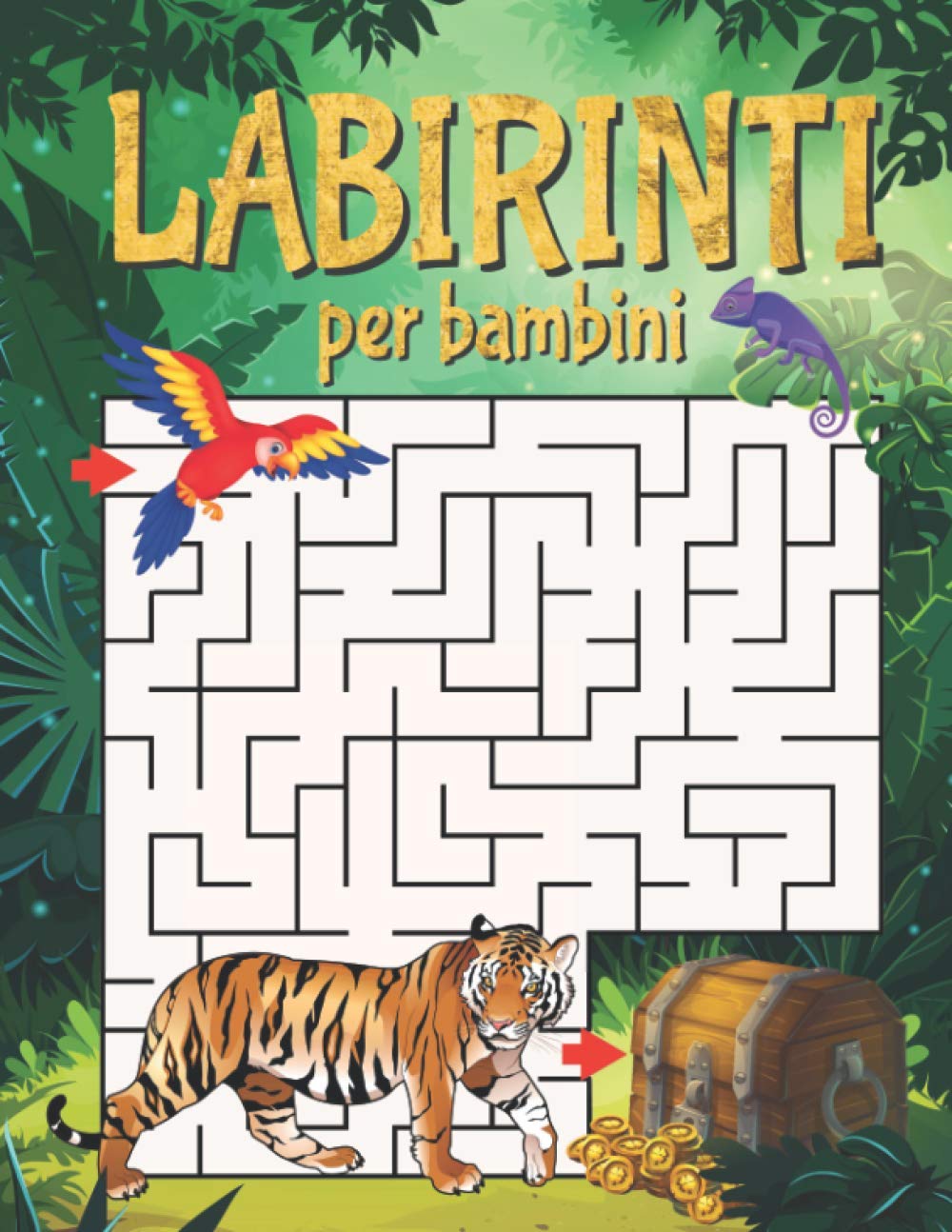 Labirinti per Bambini: Libro Attività con 40 Labirinti Divertenti ed Educativi per Bambini dai 5 Anni in su Tiptoi & Games