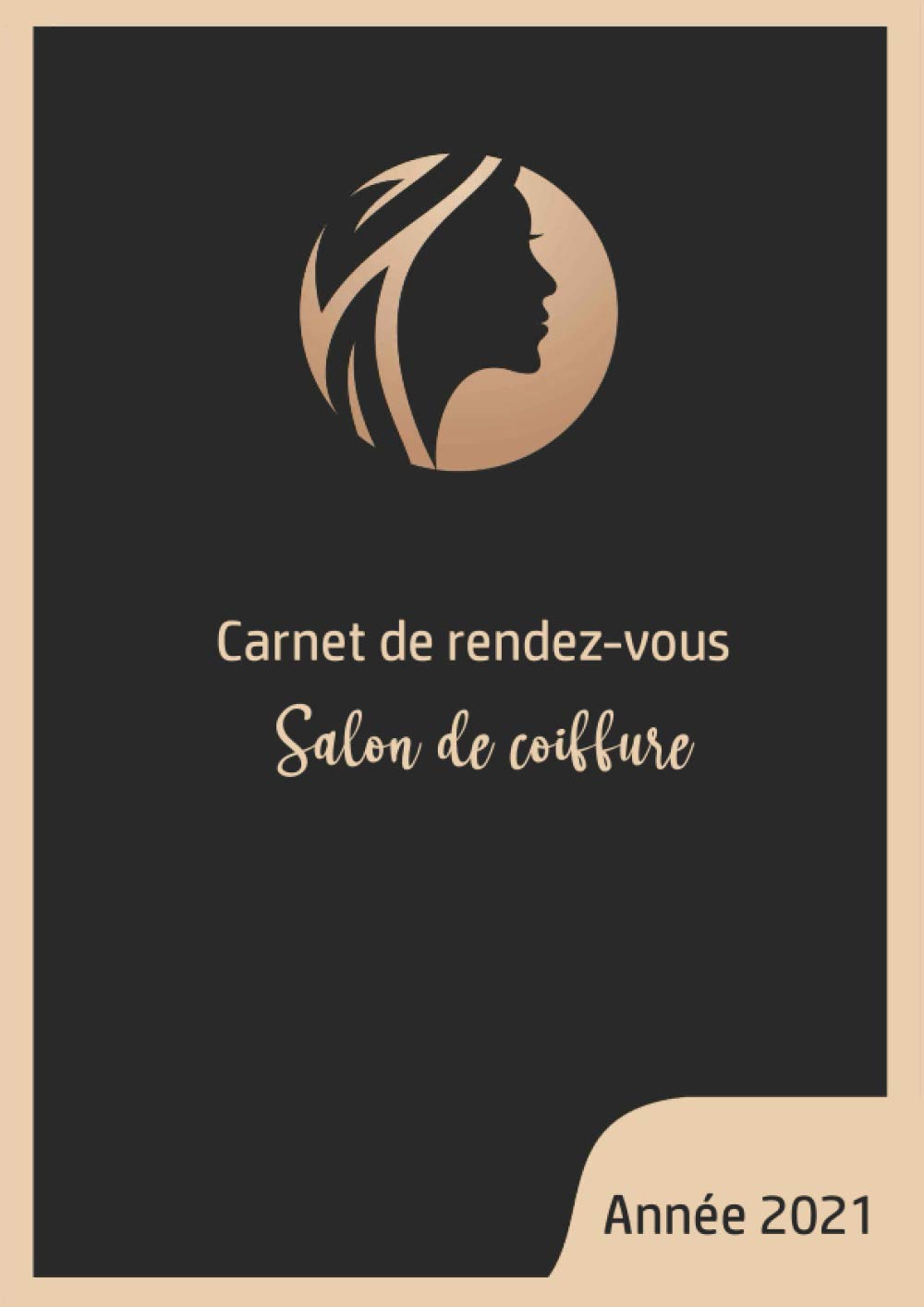 Carnet de Rendez-vous Salon de Coiffure: 100 jours de Planning 2021 book