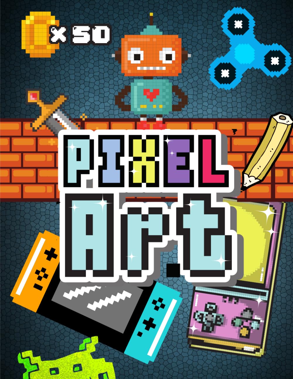 Cahier PIXEL ART: 120 pages vierges quadrillées à compléter - Cahier de dessin pixel art pour enfants et adultes pour bien débuter Carnet de coloriage ... 21,6 x 27,9 cm | 8,5 x 11 in | SUPER CADEAU Non-fiction