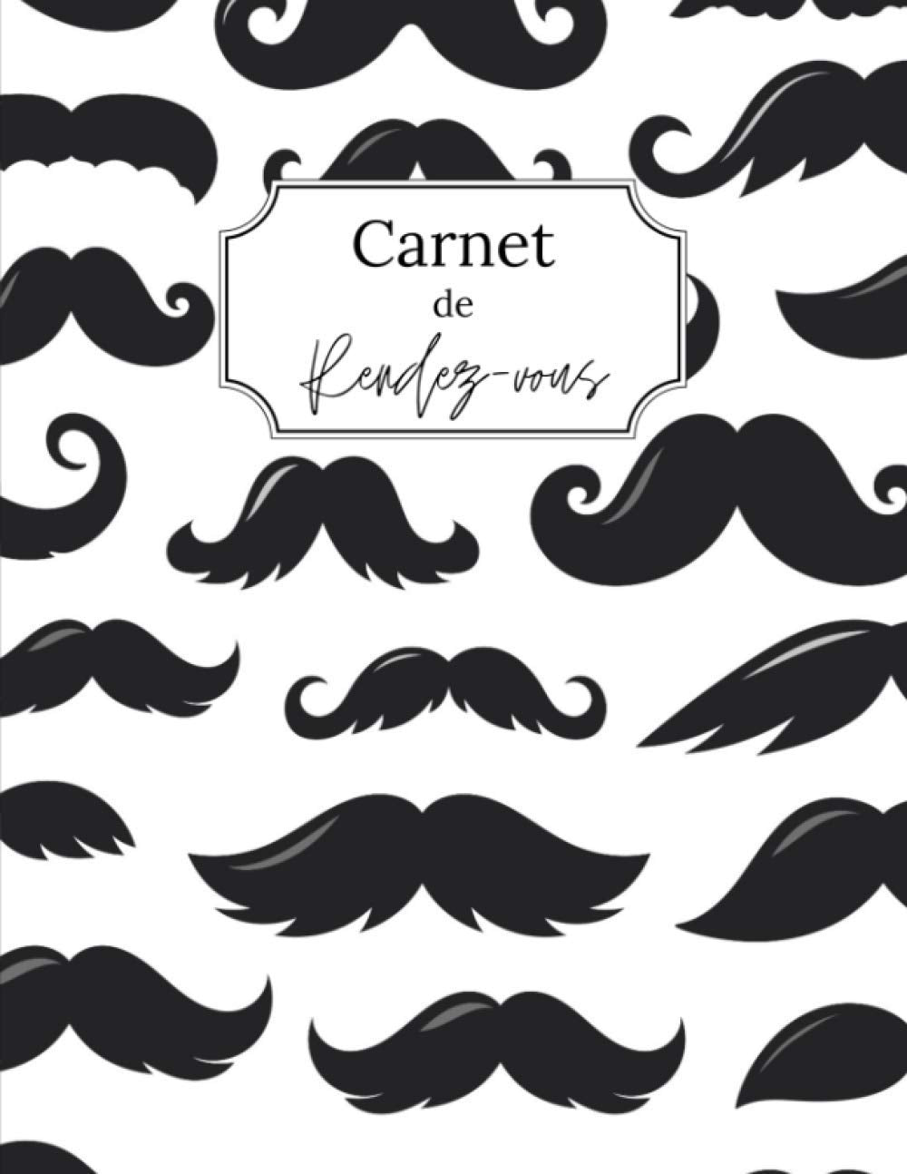 Carnet de rendez-vous: Barbier, salon de coiffure | Agenda professionnel | 53 semaines + Contacts utiles et Notes | Format A4 | Cahier de rendez-vous professionnels original book