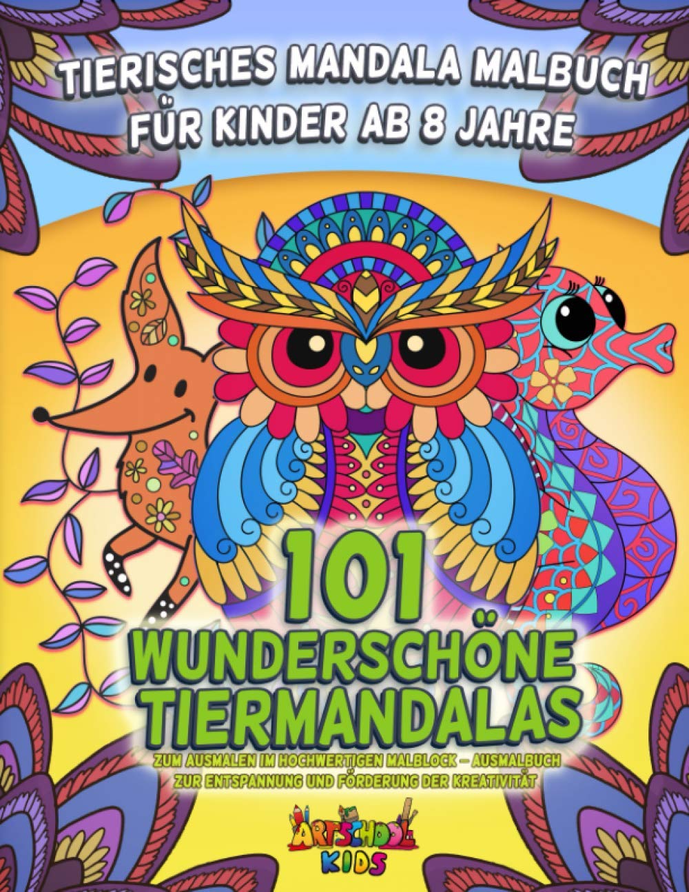 Tierisches Mandala Malbuch für Kinder ab 8 Jahre: 101 wunderschöne Tiermandalas zum Ausmalen im hochwertigen Malblock - Ausmalbuch zur Entspannung und Förderung der Kreativität Film, Art & Culture
