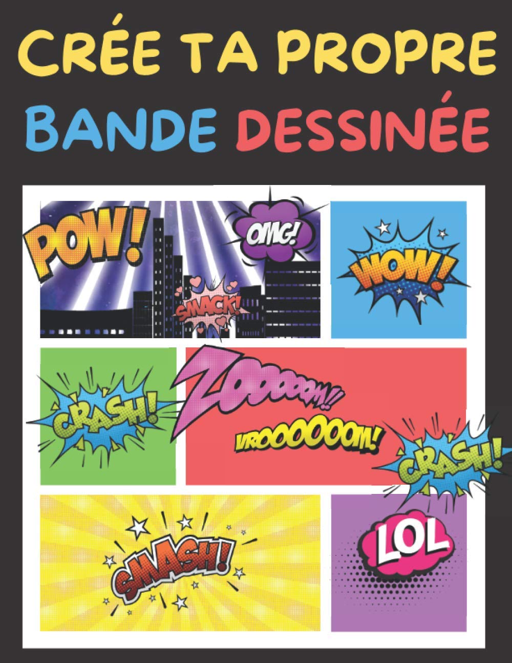 Crée ta propre bande dessinée: bande dessinée de 100 planches de BD vierges pour adultes, ados et enfants | apprend à dessiner une bd book