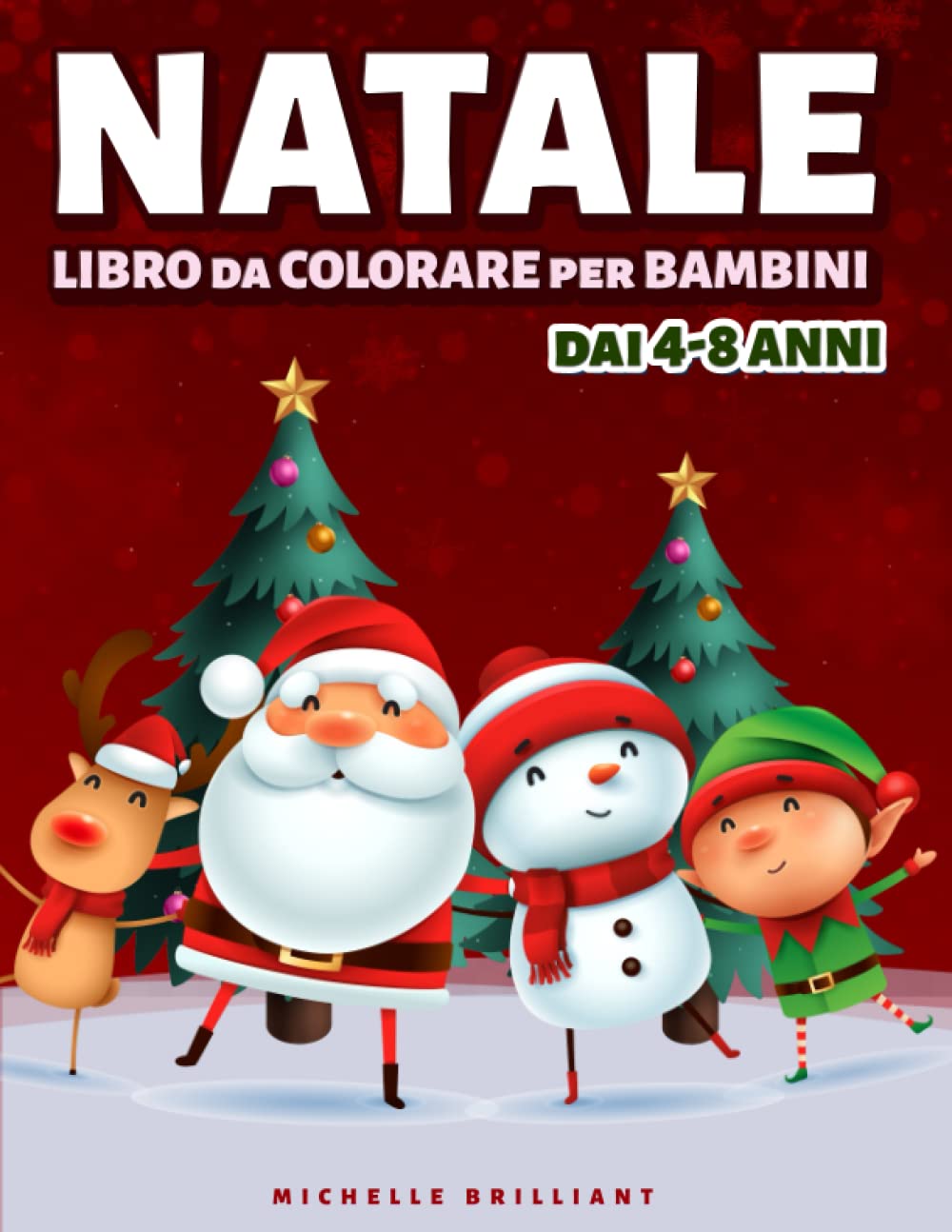 Natale libro da colorare per bambini dai 4-8 anni: 50 immagini con scenari natalizi che faranno divertire i bambini e li impegneranno in attività creative e rilassanti book