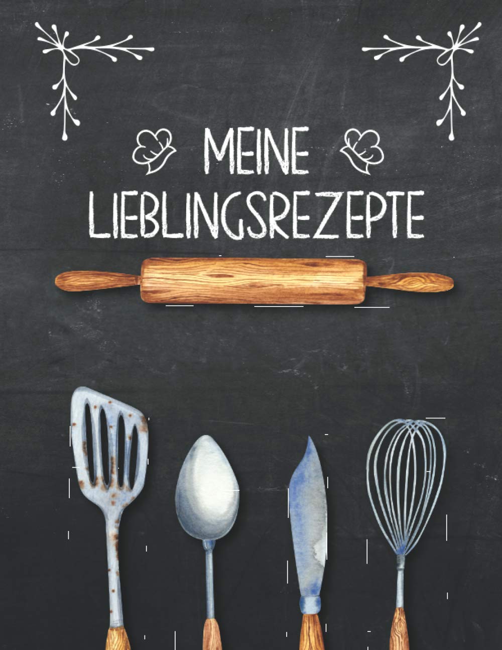 XXL-Rezeptbuch – Meine Lieblingsrezepte | Leeres Kochbuch zum selbst gestalten mit Inhaltsverzeichnis | ca. DIN A4: Perfekt zum sammeln und eintragen deiner Lieblingsrezepte | Softcover book