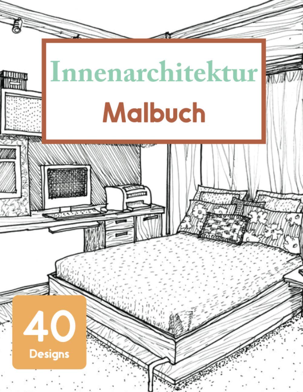 Innenarchitektur Malbuch: Malbuch für Erwachsene Inneneinrichtungen Film, Art & Culture