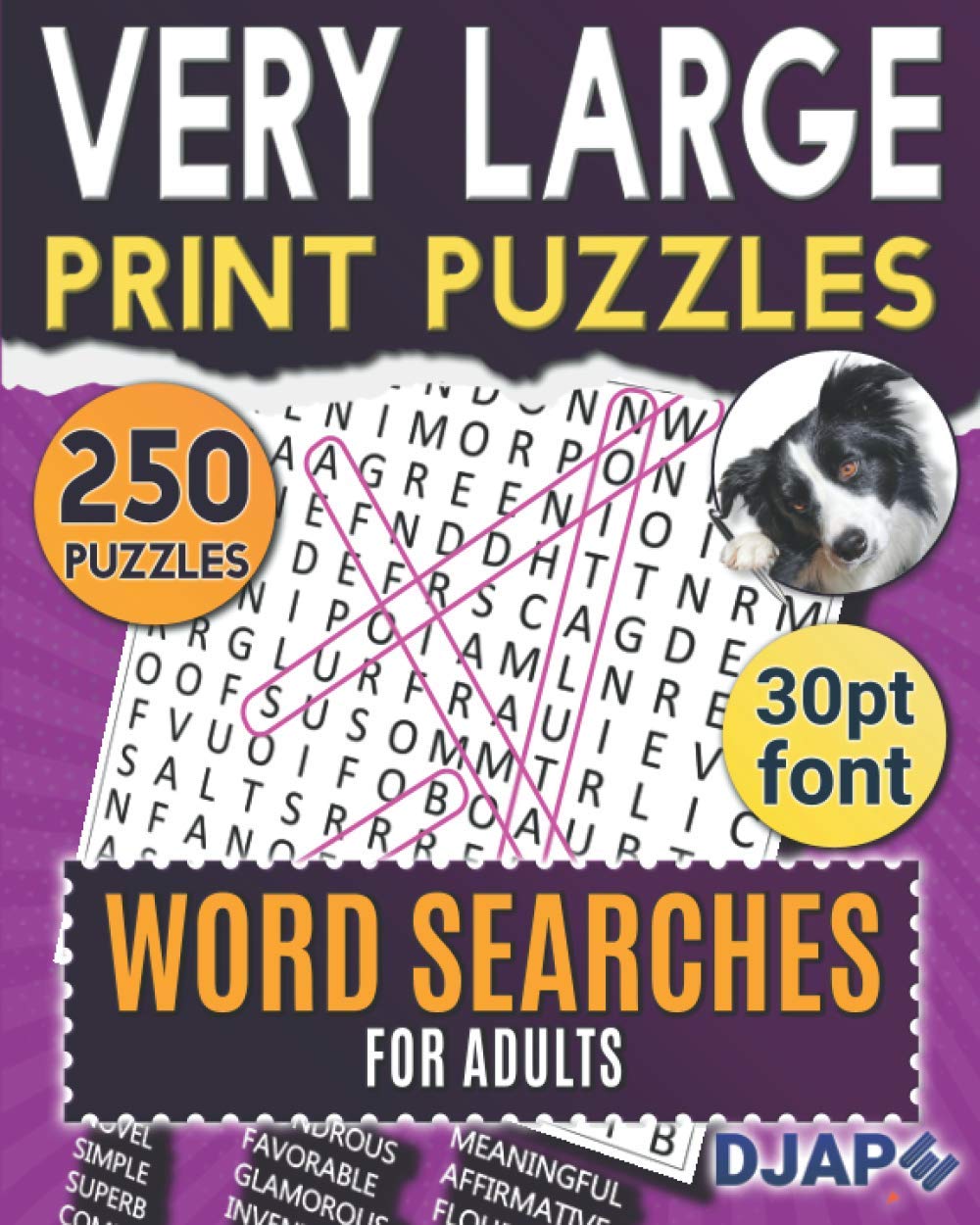 Very Large Print Puzzles: Word Searches for Adults: 250 puzzles in 30pt font (Word Search Books for Adults) Leisure & Fun