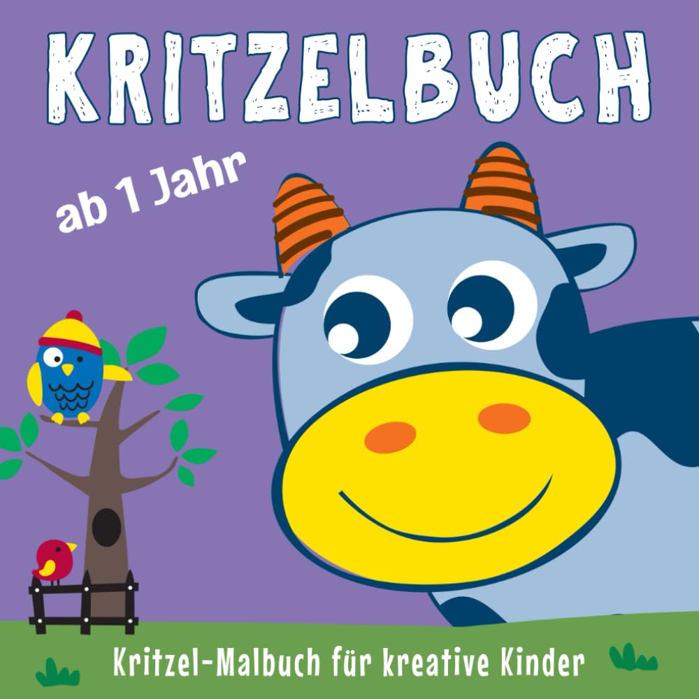 Kritzelbuch ab 1 Jahr: Mein erstes dickes Kinder Kritzel-Malbuch mit 50 tollen Motiven zum Ausmalen, Kritzeln und Förderung der Kreativität für Mädchen und Jungen Film, Art & Culture