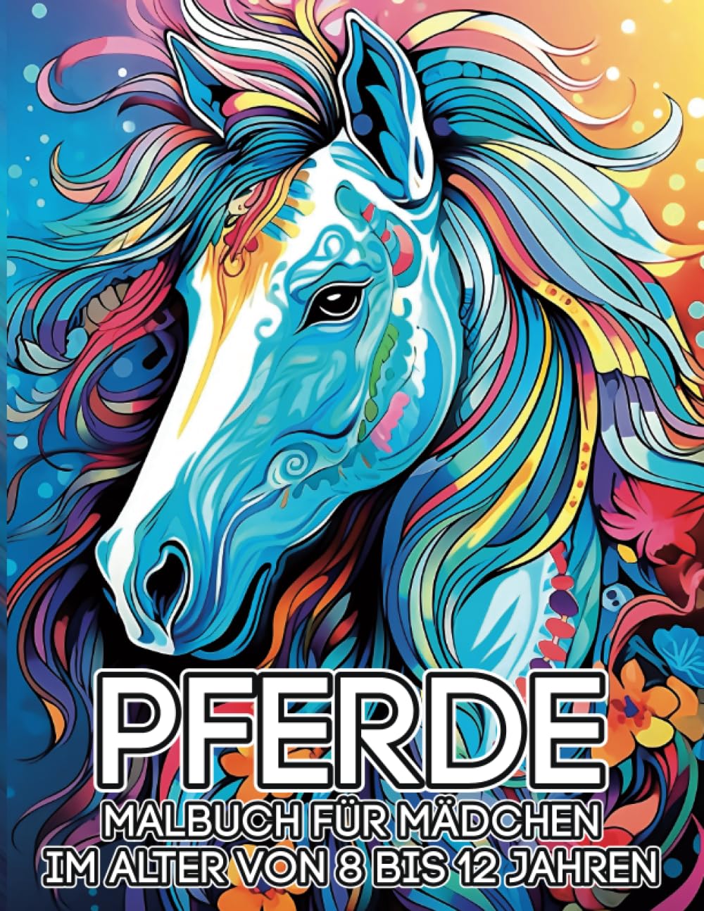 Pferde, Malbuch für Mädchen, 8-12 Jahre alt: Es ist besser als eine Tablette, 60 schöne Pferdefarbmuster. book