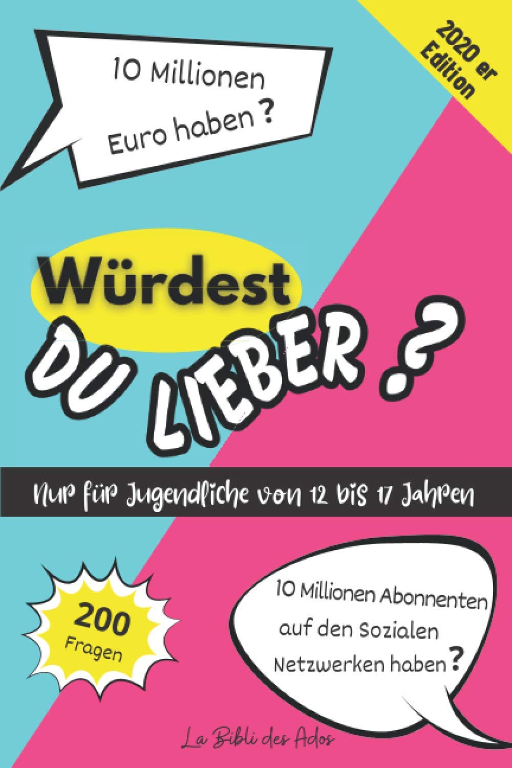 Würdest du lieber? Nur für Jugendliche von 12 bis 17 Jahren: Mitmachbuch für Kinder und Jugendliche | 200 verrückte Fragen | Geeignet für Mädchen und Jungen | Größe 15x22cm Leisure & Fun