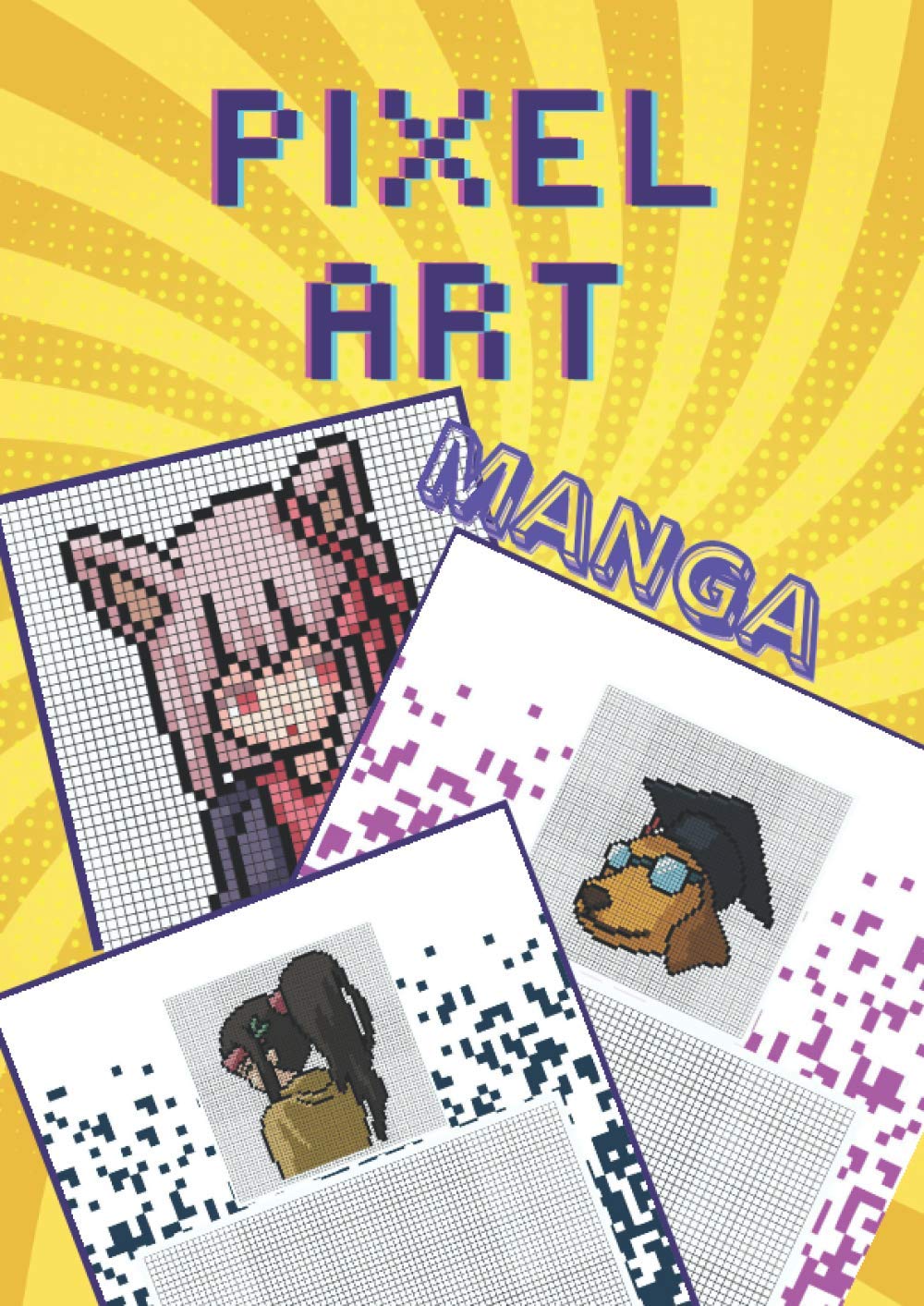 Pixel art manga: Personnage MANGA en PIXEL à colorier et à reproduire Tiptoi & Games