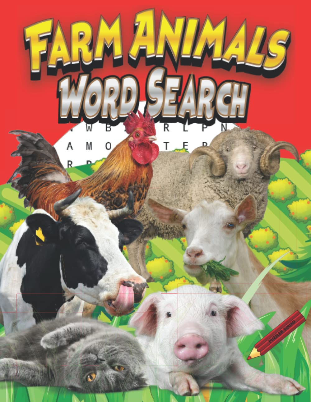 Farm Animal Word Search: Farm Life and Animals Word Search Puzzles for Adults Mathematics