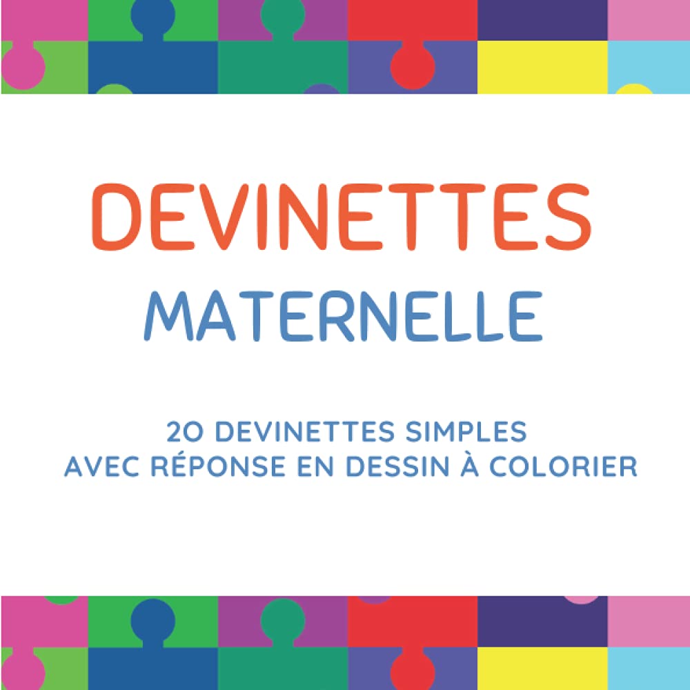 Devinettes Maternelle: 20 devinettes simples avec réponse en dessin à colorier - dés 4 ans Tiptoi & Games