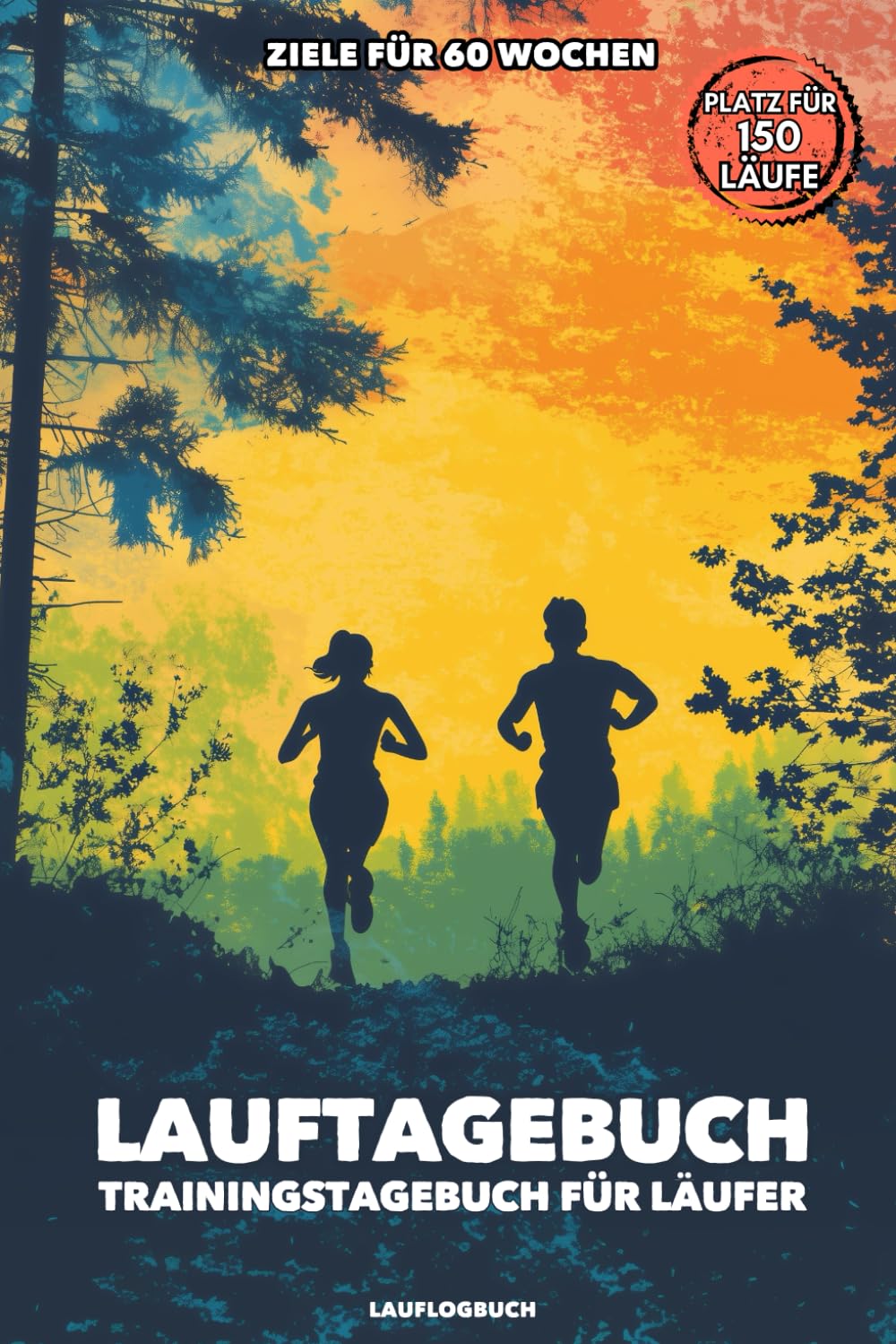 LAUFTAGEBUCH - Trainingstagebuch für Läufer | Ziele für 60 Wochen | Platz für 150 Läufe: Lauflogbuch | Ziele festlegen & im Blick behalten | Körpermessungen | A5 | 200 Seiten Hiking & Cycling Books