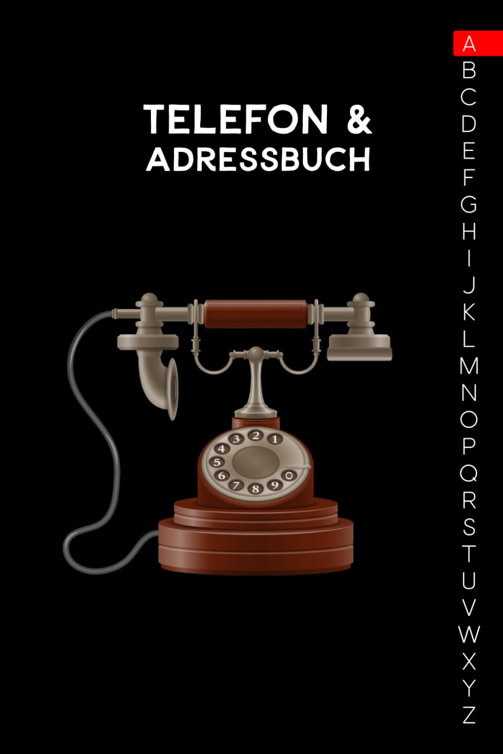 Telefon & Adressbuch: Ca. A5-Format für Adressen, Telefonnummer und Geburtstage mit A-Z Register book