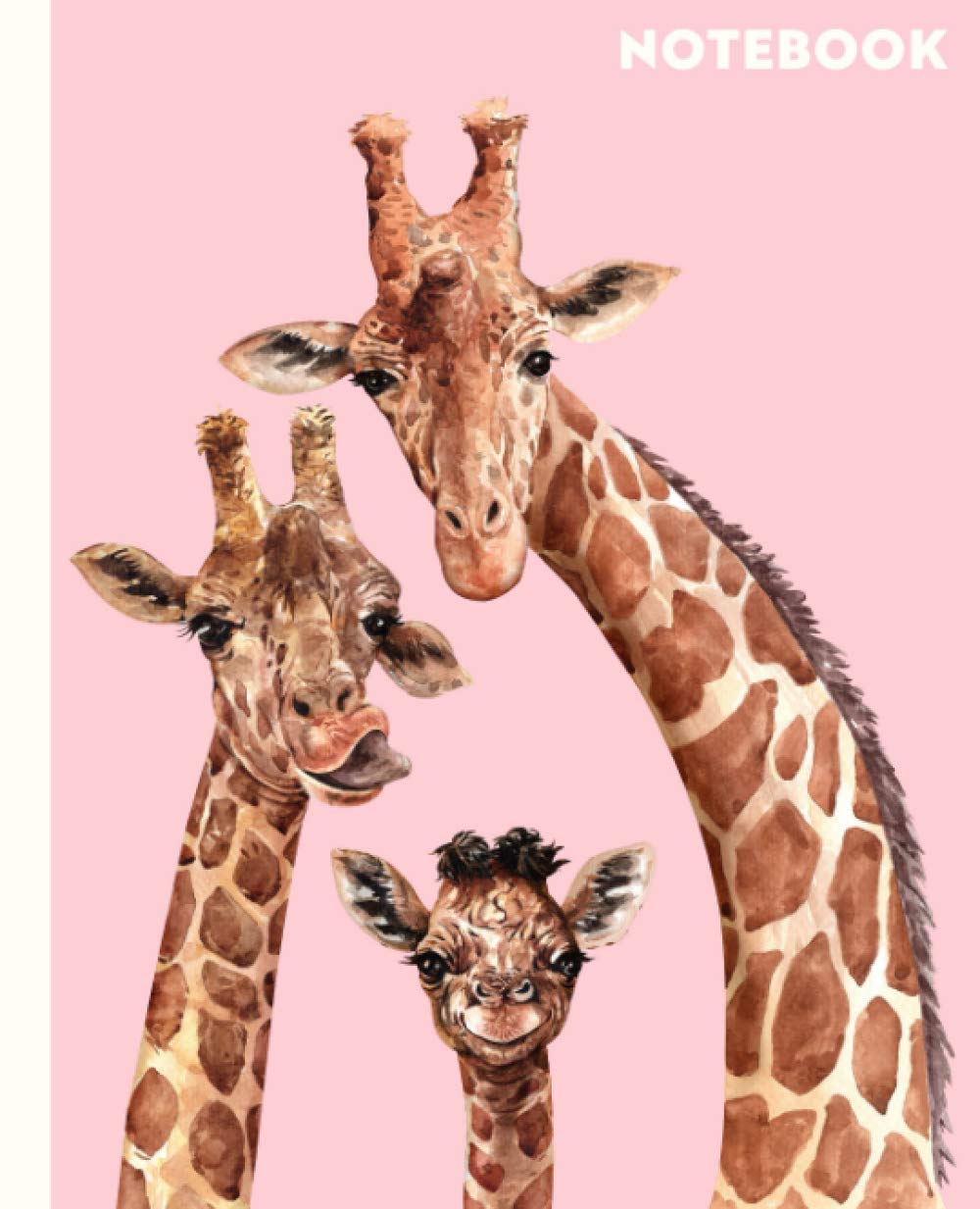 Notebook: Giraffe Notebook and Journal| Composition Book with Cute Giraffe Pattern| 110 Wide Ruled Pages| 7.5 x 9.25 A Unique Gift Idea for Zoo or ... | Creative Writing or School Project Planner book