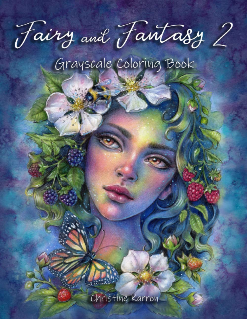 Fairy and Fantasy 2 Grayscale Coloring Book Manga