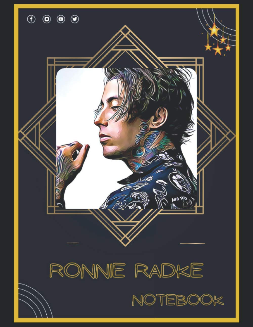 Ronnie Radke Notebook: A Large Notebook/Composition/Journal Book with Over 120 College Lined Pages - Great Gift for a Close Friend or a Family Mathematics