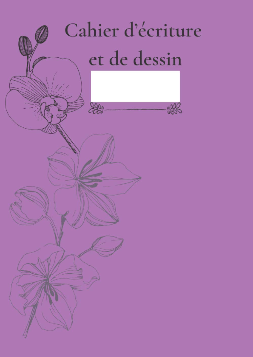 cahier d’écriture et de dessin: cahier pour étudiant -1 page blanche 1 page avec ligne - pour le dessin et l’écriture - art plastiques – cahier 2 en 1 – format A4 Books