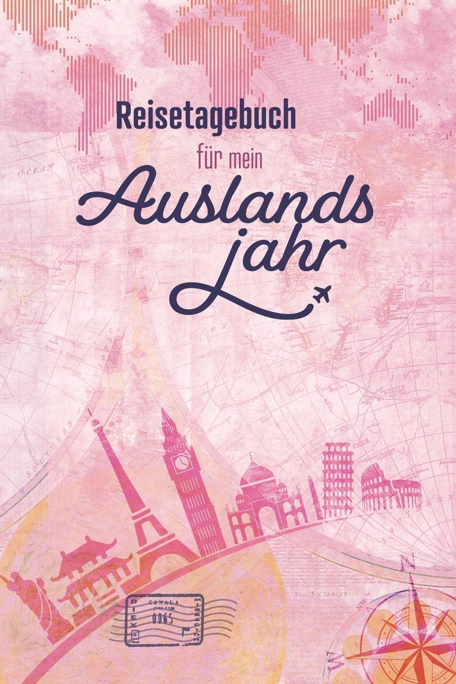Reisetagebuch für mein Auslandsjahr: Reisetagebuch zum Selberschreiben und Ausfüllen für den Aufenthalt im Ausland, Raum für 56 Reisetage voller Erinnerungen Travel Books