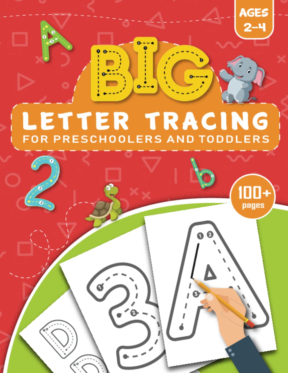 BIG Letter Tracing for Preschoolers and Toddlers ages 2-4: Homeschool Preschool Learning Activities for 3 year olds Study Guides
