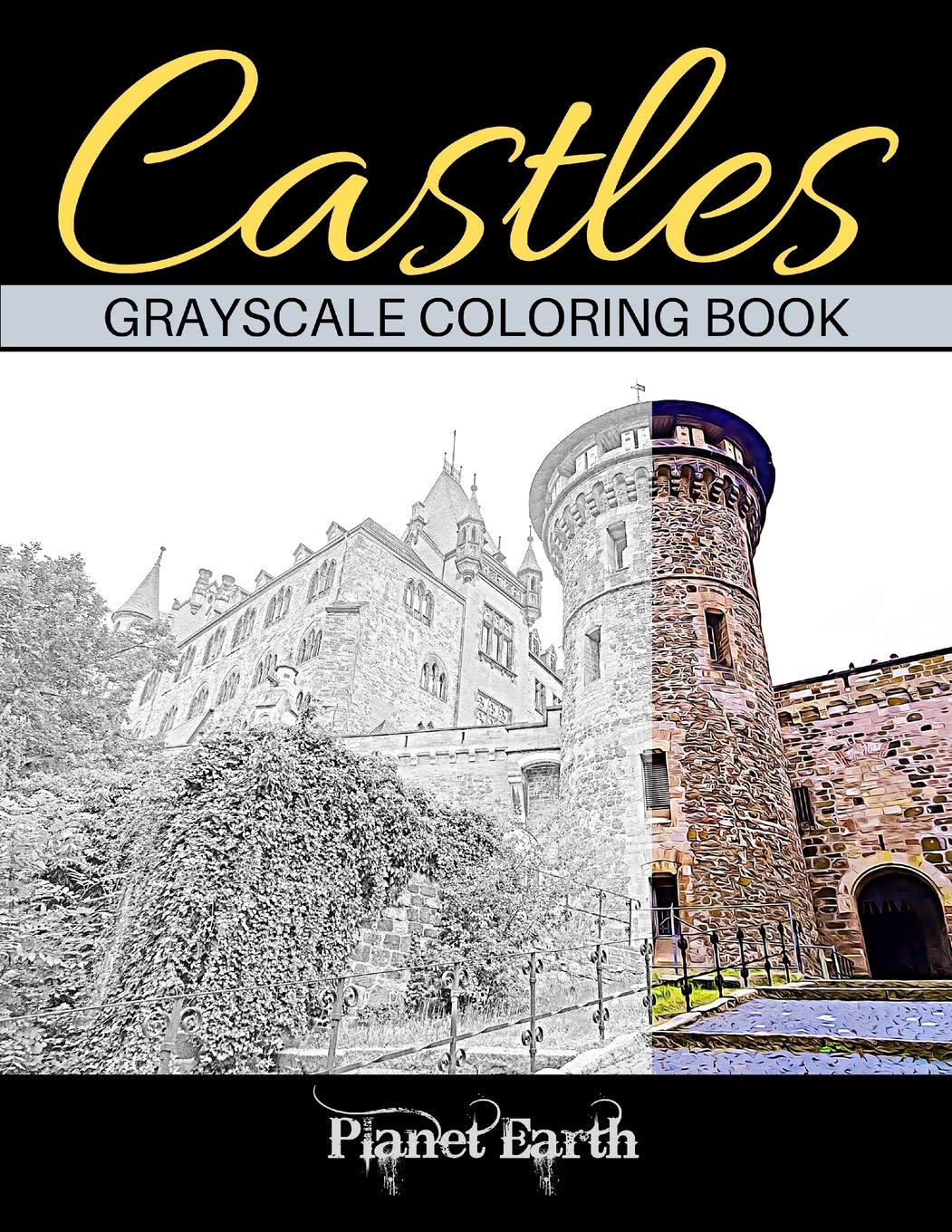 Castles Crayscale Coloring Book: Grayscale Coloring Book for Adults. Beautiful Images of Castles. Film, Art & Culture