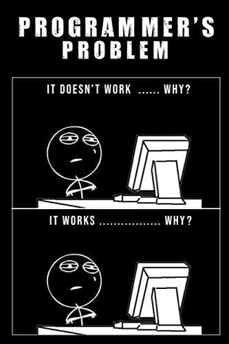PROGRAMMER'S PROBLEM: Lustiges Programmierer Geschenk, programmierer witze, Coden, IT Notizbuch Gepunktet, Entwickler Notebook, Tagbuch für Beruf 6x9 ... x 23 cm) 110 Seiten, mattes Softcover, blanko book