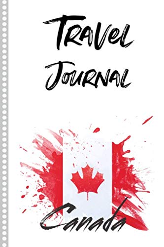 Travel Journal Canada: Diary or Notebook, 108 pages ILLUSTRATED, Holiday Activity Book to Be Filled, Diary Book for his Travel, Gift to Offer Travel