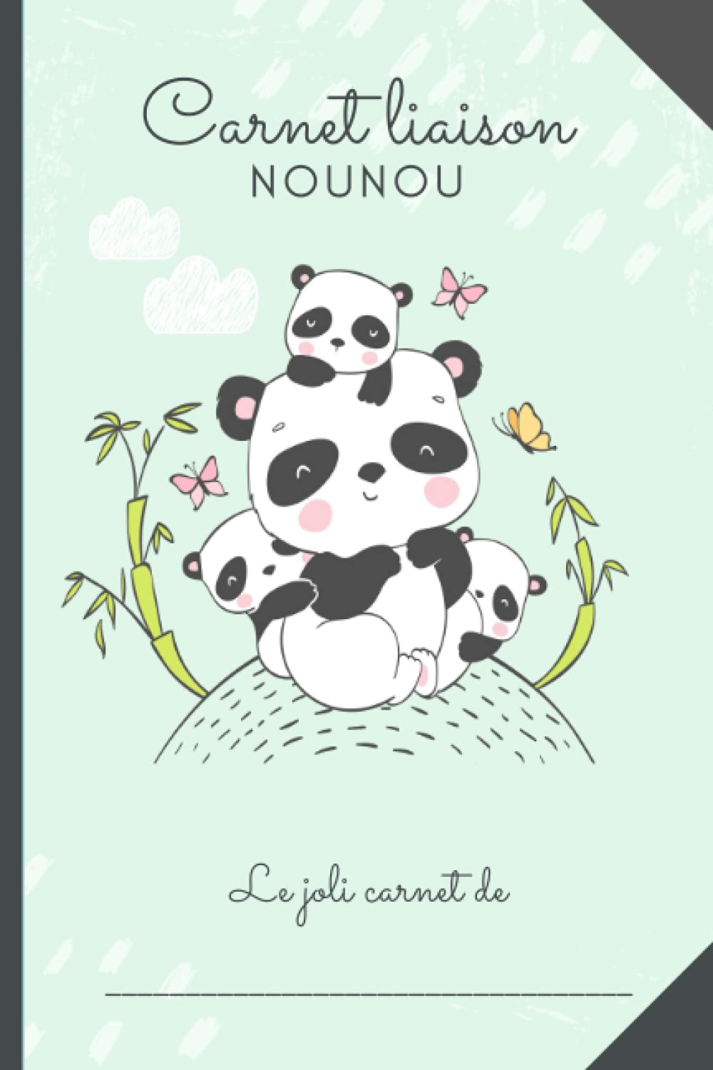 CARNET LIAISON NOUNOU - Panda: cahier de transmissions nounou parents pour faciliter la communication au quotidien - Journal de bord de bébé (assistante maternelle, crèche, baby-sitter, MAM) Parents & Children